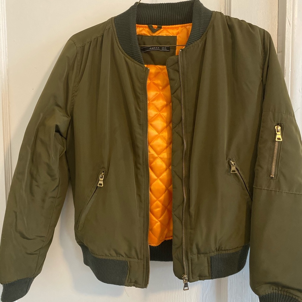 Army Green Bomber Jacket